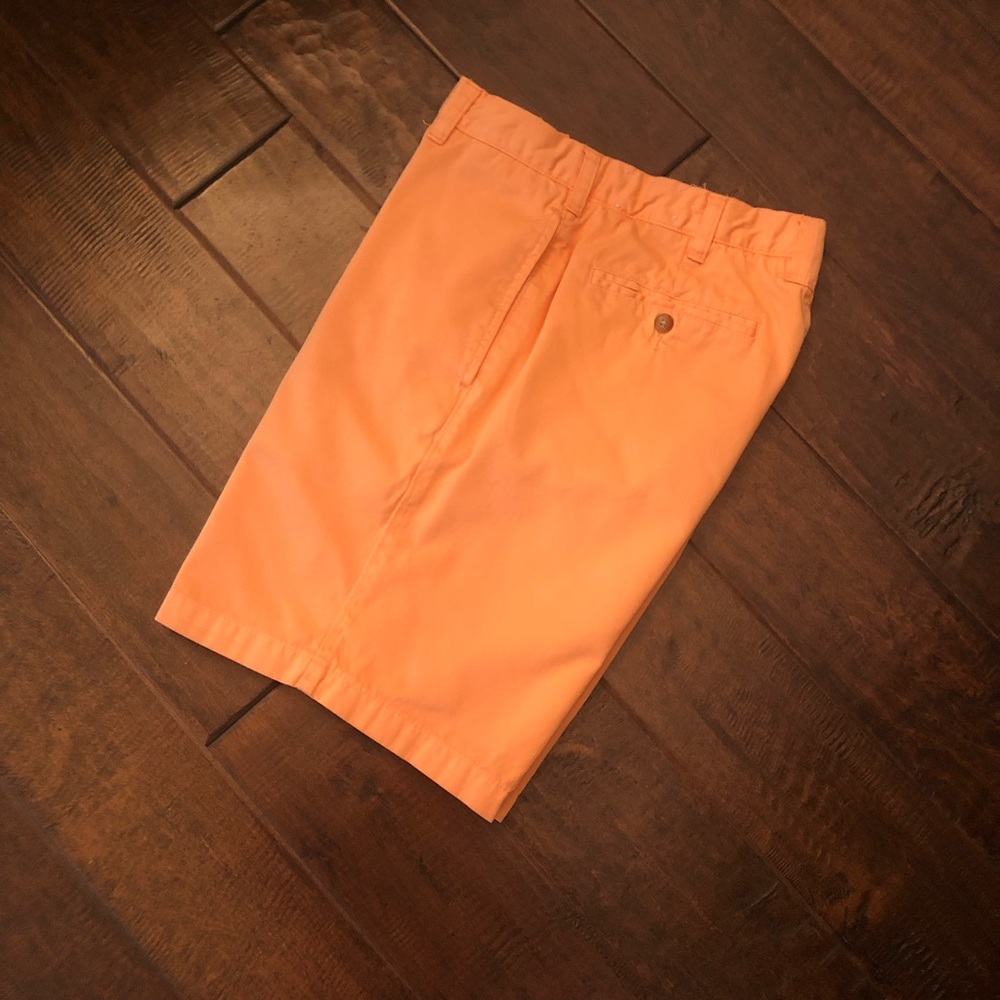 Orvis Men's Orange Flat Front Shorts - Size 32 🩳
